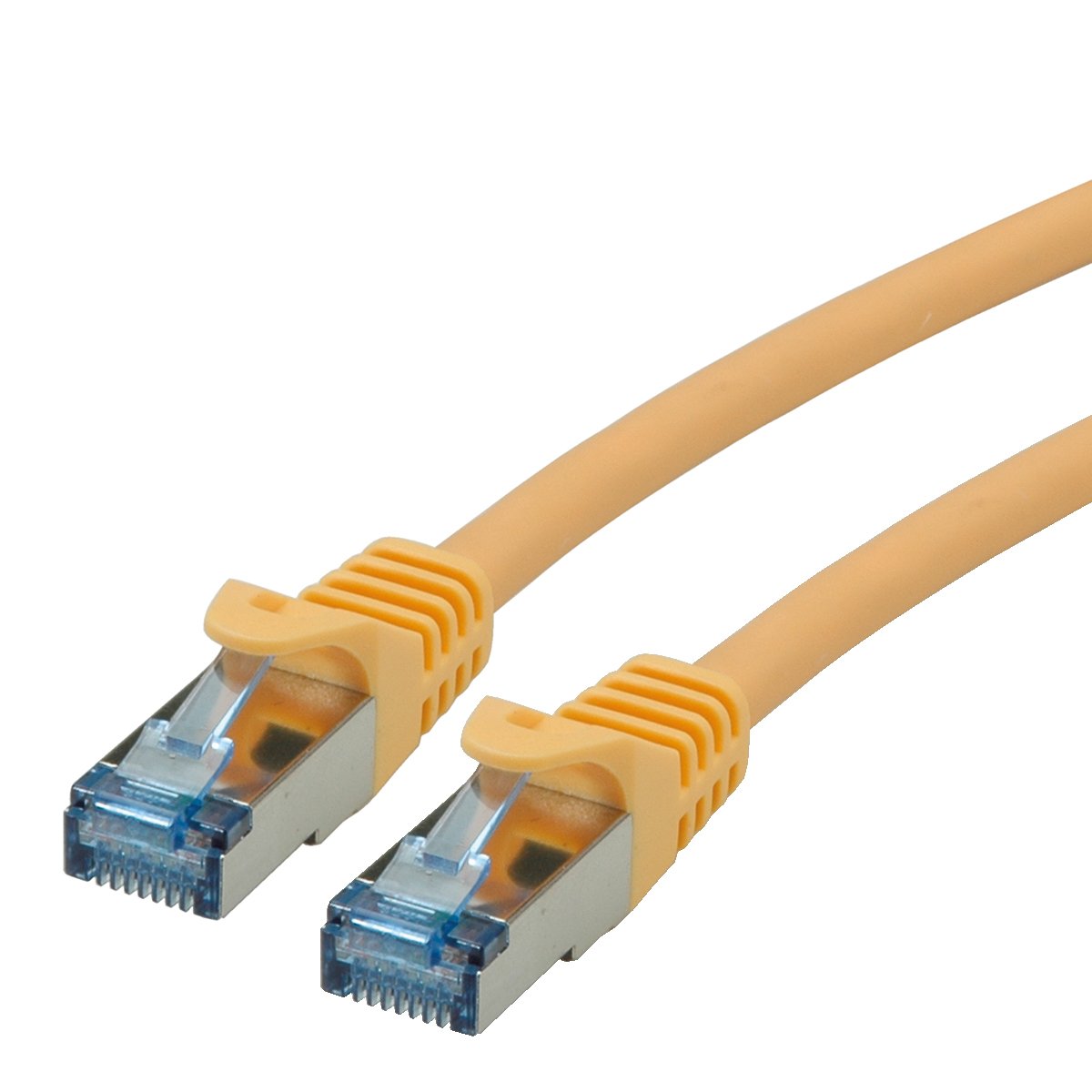 Roline S/FTP Patch cable Cat 6A Component Level LSOH, yellow, 10 m