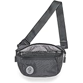 Baboon to the Moon Fanny Pack Full Size 3L Water Repellent Waist Bags Crossbody Belt Bag Lightweight Travel Everyday Bag for Men Women, Grey