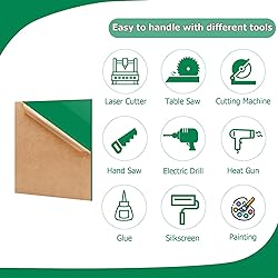 Eszeoee 2 Pack 16'' x 20'' Opaque Green Acrylic