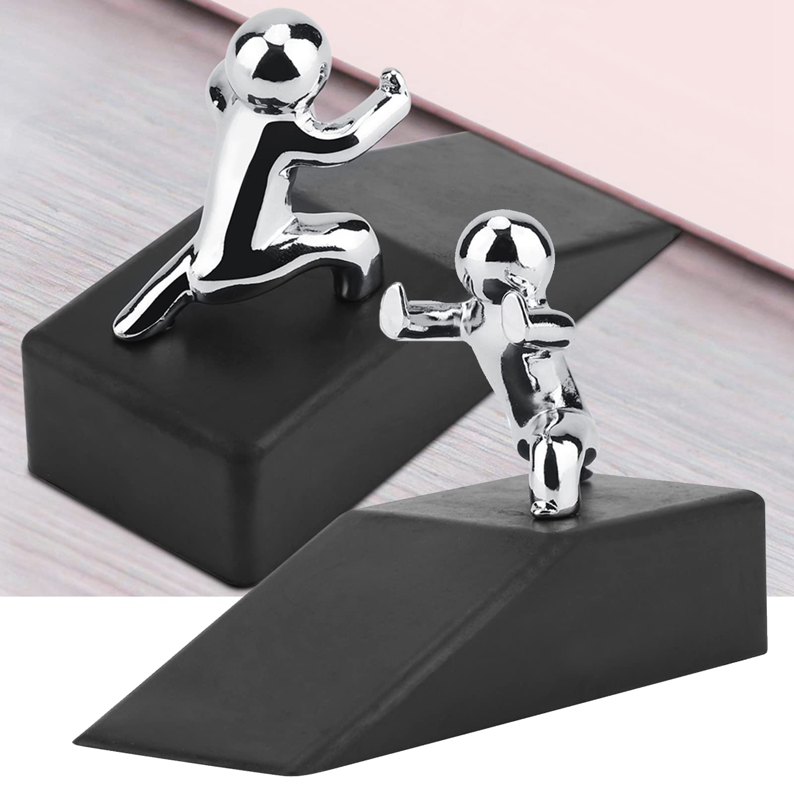 Door Stops Rubber Door Wedge Non-Slip Door Jammer Scratch-free Heavy Duty Door Stopper Door Wedge Stopper for Babies Kids and Pets