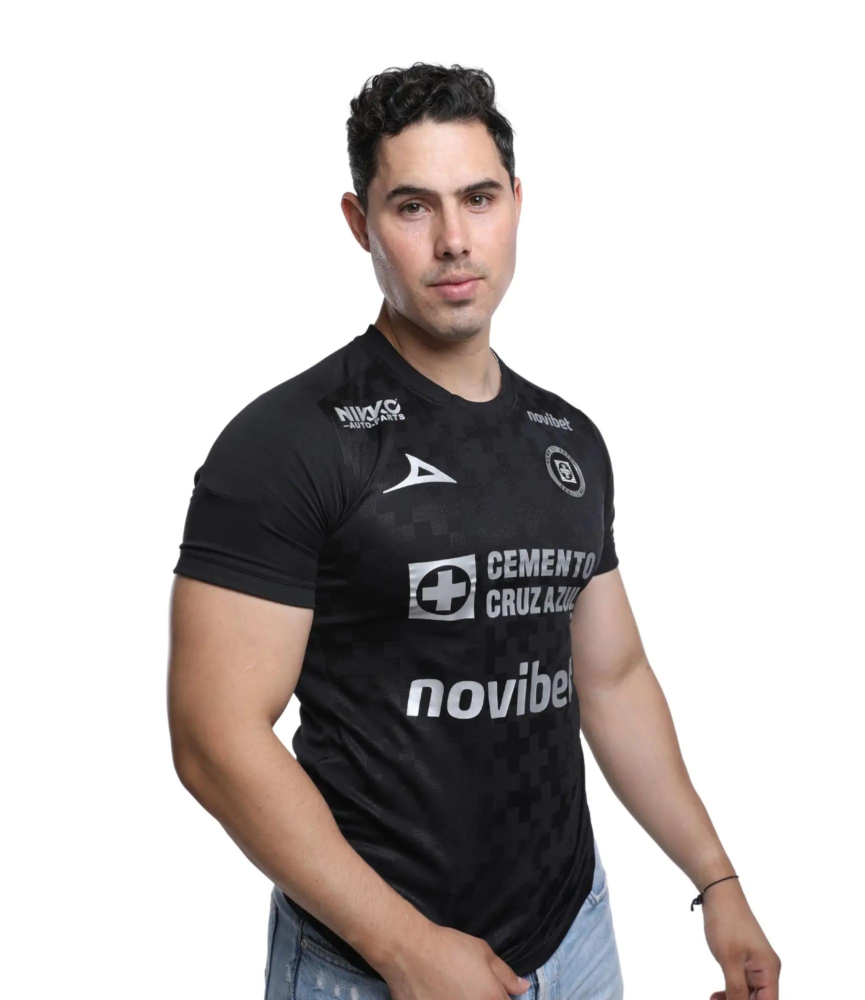 Photo 1 of Pirma 2025-2026 Cruz Azul Jersey - Official Jersey (US, Alpha, X-Large, Regular, Regular, Black)