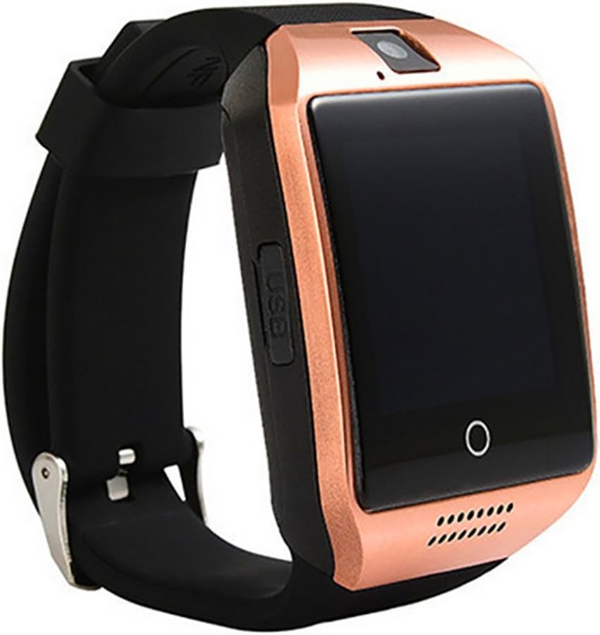 ZOMTOP Q18 Smart Watch Phone Bluetooth Camera SIM TF Card Smartwatch for Android Samsung LG Google Pixel and iPhone 7 7Plus 6 6s 6s Plus(Gold)