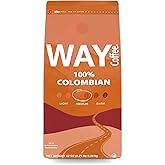 WAY Coffee Medium Roast Ground Coffee - 100% Colombian (12 Oz)