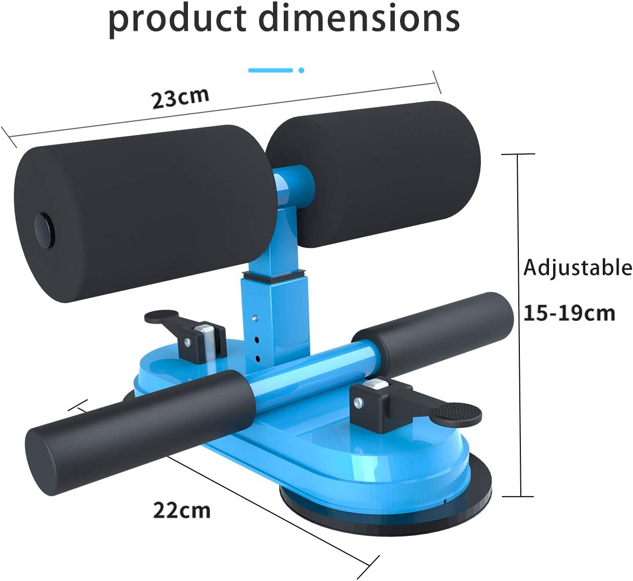 AERLANG Sit Up Bar for Floor, Upgraded Portable Sit Up Assistant Device Abdomen Exerciser with 2 Suction Cups, Adjustable Self-Suction Sit Up Bar, Household Fitness Equipment for Body Building : Sports & Outdoors