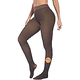 LZYVOO Fleece Lined Winter Tights Women - Fake Translucent Warm Pantyhose Sheer Thick Thermal Tights Leggings