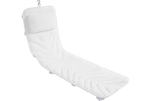 Full Body Bath Pillow, Non-Slip Bath Cushion for Tub, Luxury Spa Bathtub Mattress for Head Neck Shoulder and Back Rest Suppor