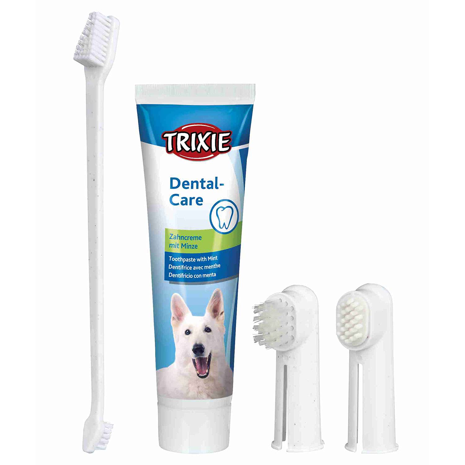 Trixie 2561 Dental Care Kit, dog, White