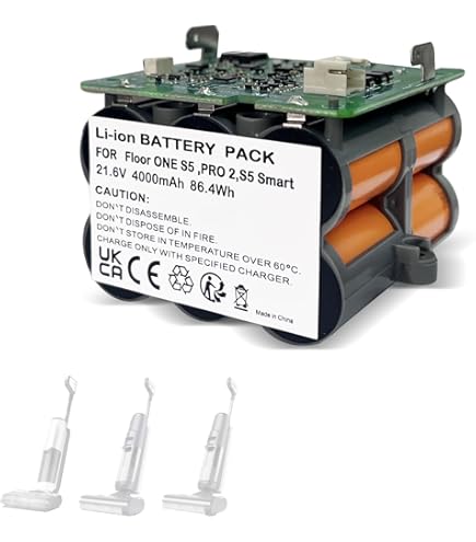 4.0Ah 21.6V Replacement Battery For Tineco S5 & S5 Pro Cordless Vacuum