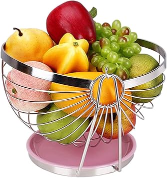 Single Tier Countertop Obstkorbhalter Swinging Abnehmbarer Obsthalter