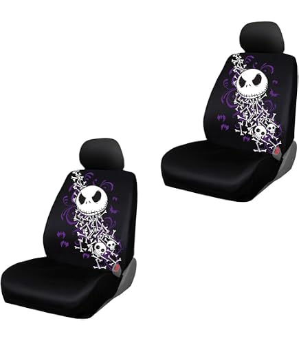 Housses Siège Auto Chat Noir Maléfique Avec Couteau – Motif Drôle & Fun Pour Voiture (Lot De 2)