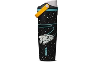 Star Wars Owala FreeSip Sway Insulated Stainless Steel Water Bottle with Two-Way Spout, Built-In Straw and Bucket Handle, Mad