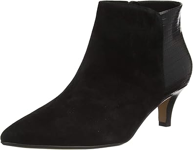 clarks black heeled boots