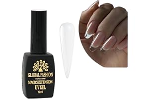 GLOBAL FASHION PROFESSIONAL Global Fashion Magic Builder Gel, 7-in-One Clear Builder for Nails, LED/UV Lamp Cured, Color Base Coat Strengthener, No Heat Spike, Odorless, Long-Lasting – For DIY Home Salon and Nail Extensions
