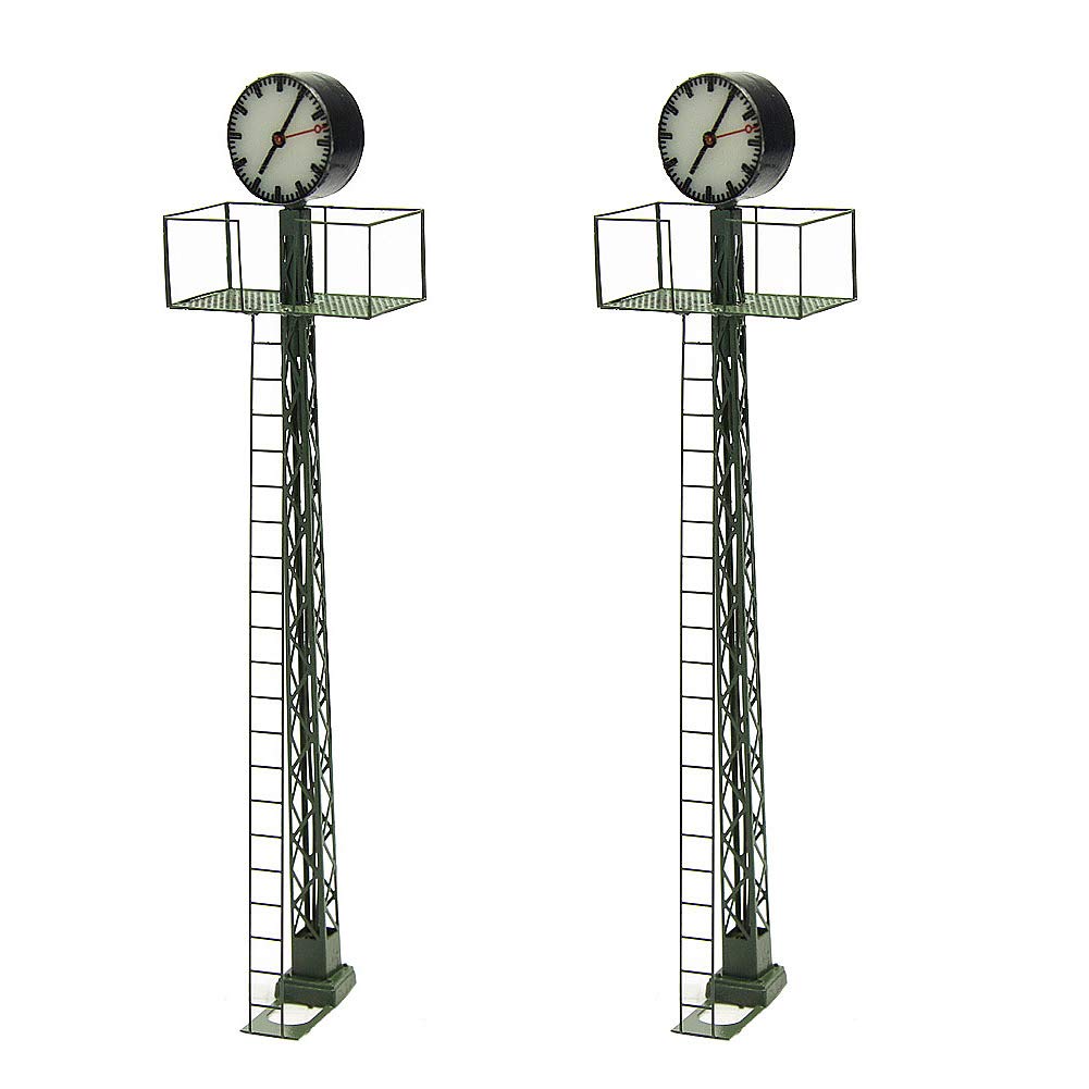 Evemodel 2 x Model Track Lights Grid Pole Light Track H0 1:87 Light Layout 110 mm