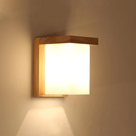 Led Holzwand Lampen Moderne Minimalistische Glas Massivholz Mini Wand Hangeleuchte Nordic Wohnzimmer Studie Esszimmer Wandleuchte Kreative Schlafzimmer Flur Nacht Kleine Wandleuchte Amazon De Beleuchtung