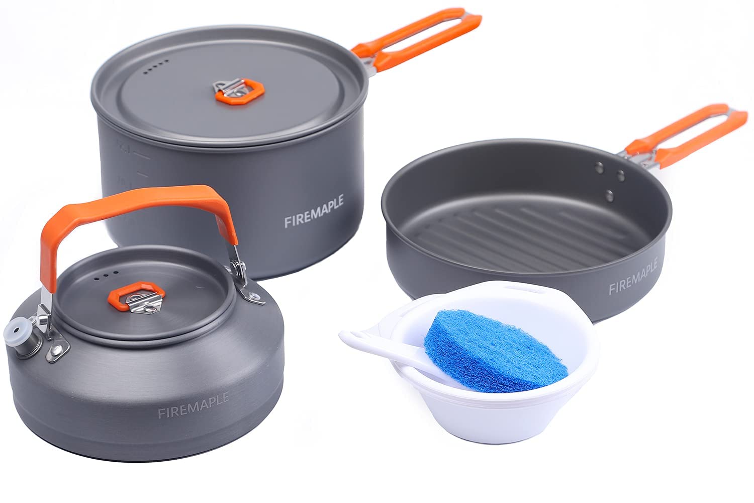 Photo 1 of Fire-Maple Feast 2 Camping Cookware Set | Outdoor Cooking Gear Set with Pot, Kettle, Pan, Bowls and Spatula | Premium Construction | Ideal Mess Kit for Backpacking, Hiking, Car Camping and Emergency