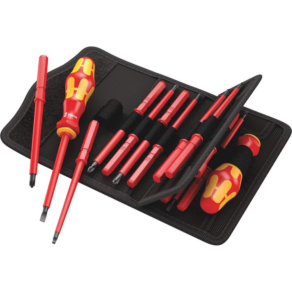 Wera - 5347108001 347108 Kraftform Kompakt VDE 60 i/62 i/68 i/18 Juego de cuchillas aisladas
