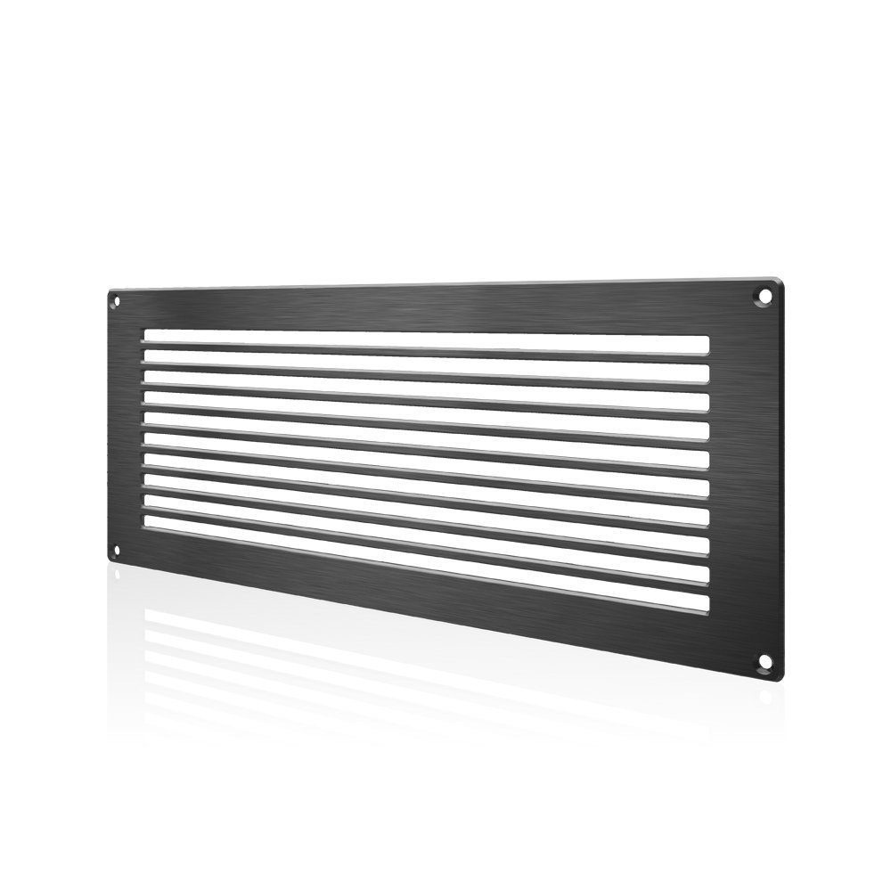 AC Infinity Passive Ventilation Grille 430mm, Black, for PC Computer AV Electronic Equipment Cabinets, Rooms, and Closets, 17-Inch