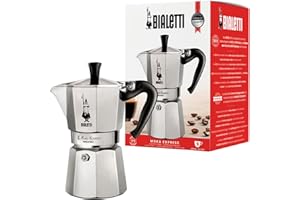 Bialetti - Moka Express: Iconic Stovetop Espresso Maker, Makes Real Italian Coffee, Moka Pot 9 Cups (14 Oz - 420 Ml), Aluminium, Silver