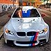 1x 59 M-Colored Stripe Car Sticker for BMW Exterior Cosmetic, Hood, Roof, Bumpers