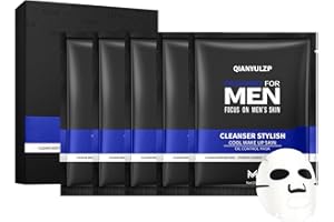 10PCS Sheet Face Masks Skincare Set,Mens Oil Control Long Lasting Moisturizing Brightening Face Mask Skin Care Kit,Hydrating 