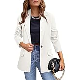 CRAZY GRID Womens Casual Blazer Jacket Long Sleeve Open Front Work Office Blazer Lapel Button Jacket