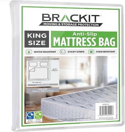 Brackit Mattress Bag for Storage King Size 254x198x37cm 200g Sealing Strip
