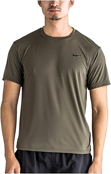 Amazon ナイキ メンズ ルーズフィット 半袖 Uvラッシュガード Nike Nike ナイキ スポーツ アウトドア