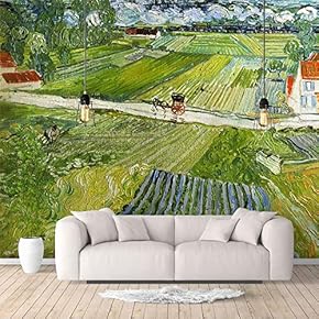 Wall Murals for Bedroom Starry Night by Van Gogh Famous Paintings Large Removable Wallpaper Peel and Stick Wall Stickers - 66x96 inches