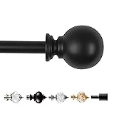 Deconovo Heavy-Duty Black Round Curtain