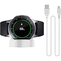 Amazon Com Updated Charger Compatible With Samsung Galaxy Smart Watch 42mm 46mm Replacement Charging Dock Cradle For Samsung Galaxy Smart Watch Sm R800 Sm R810 Sm R815 White Cell Phones Accessories