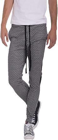 patterned track pants