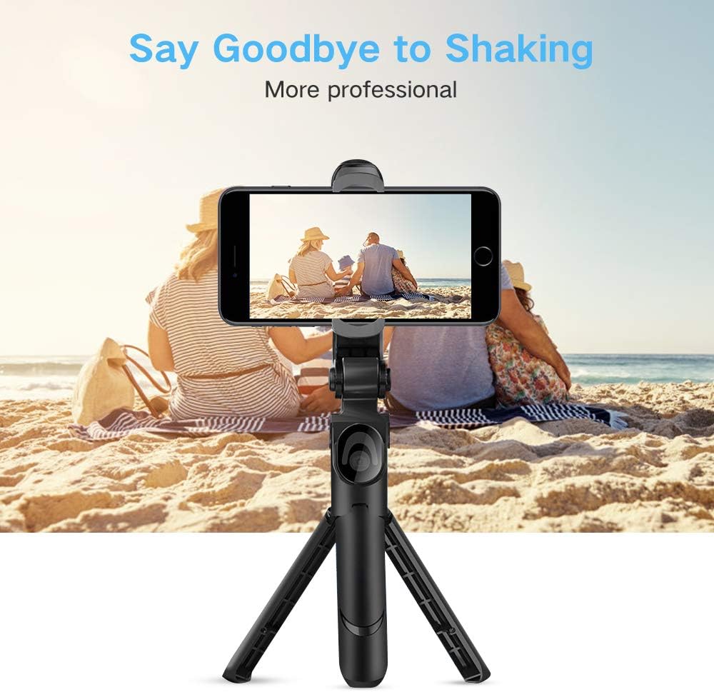 Selfie Stick Bluetooth, Doosl Selfie Stick Tripod - Extendable Tripod Stick with Remote - Facetime Phone Stand, Wireless Selfie Stick Tripod, Portable Tripod for Phone: Camera & Photo
