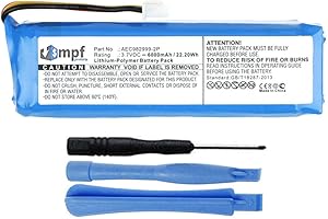 MPF Products 6000mAh AEC982999-2P Battery Replacement Compatible with JBL Charge Portable Bluetooth Speaker