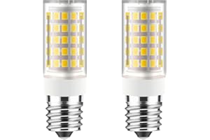 Yucclim 5W Sewing Machine LED Light Bulb – No Flicker 5/8" Base Screw in Type 15 Watt 120 Volt Halogen lamp Replacement (2Pack, Natural White)