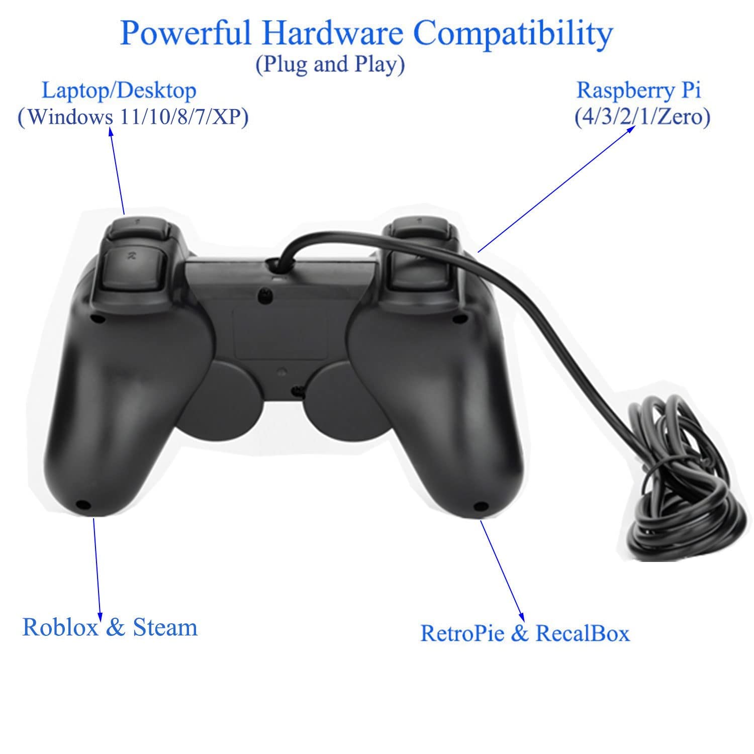 Windows Pg Controller Mua USB Wired Game Controller for Windows PC/Raspberry Pi Remote ...