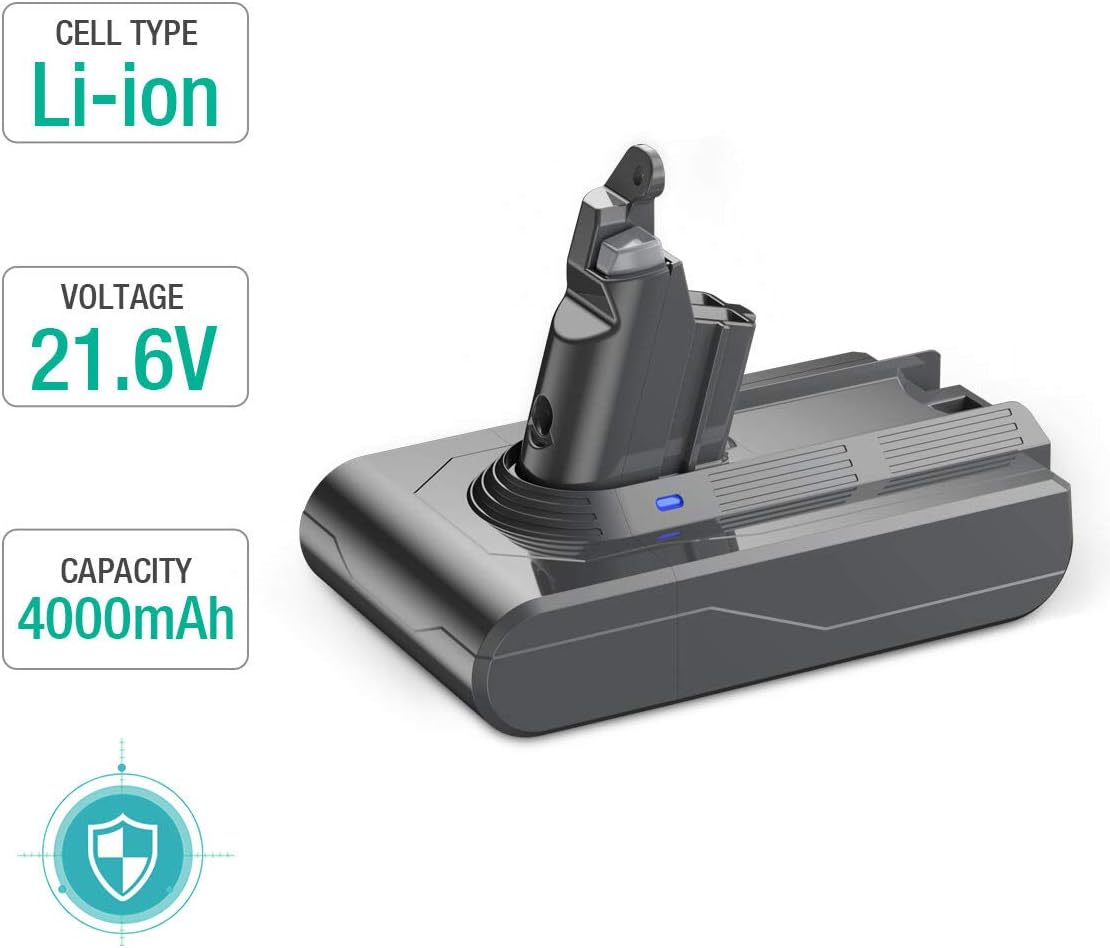 FirstPower 4.0Ah Replacement Battery - Compatible for V6 SV04 DC58 DC59 DC61 DC62 DC72 DC74 Absolute Animal Motorhead Slim SV03 SV04 SV05 SV06 SV07 SV09