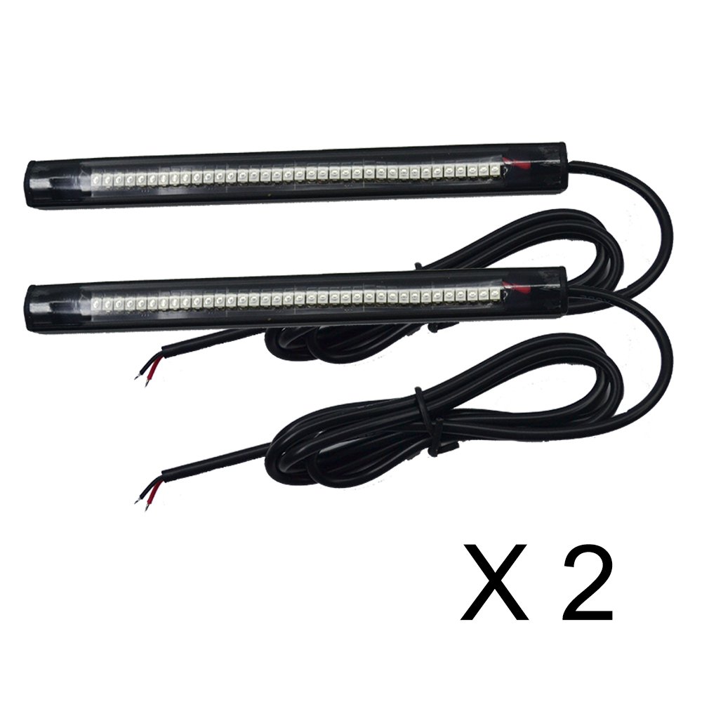 JinXiu 2x15cm 36led pvc strip Universal Motorcycle Bike Amber LED Turn Signal Indicator Blinker Light 12v