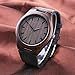 Bamboo Wooden Watch, Wristwatches Gift Cowhide Leather Strap Japanese Quartz Movement Watches with Gift Case (Grey)