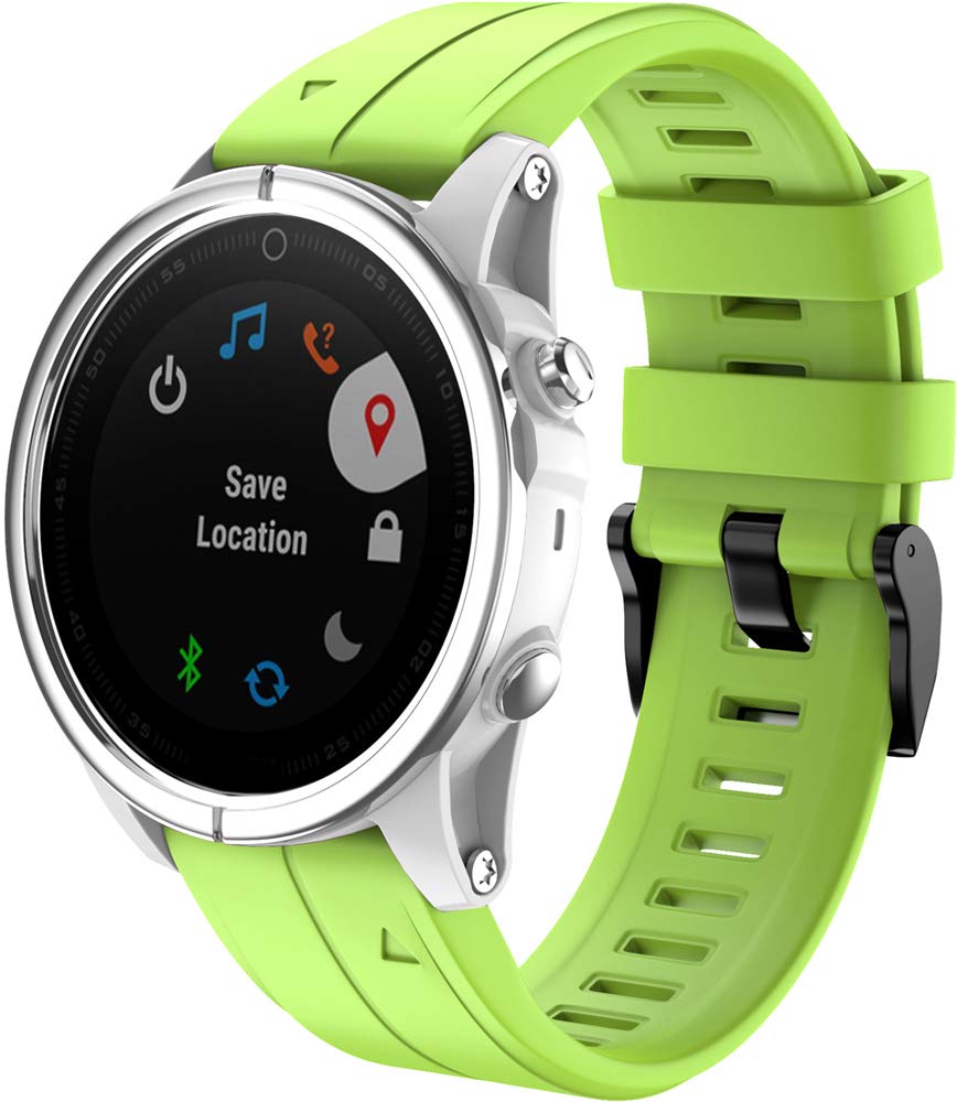 Shieranlee Fenix 7s Strap,Silicone Sport Band 20mm Easy Fit for Garmin Fenix 7S/Fenix 5S Plus/Fenix 6S Pro/Fenix 7S/Fenix 7S Solar/Fenix 7S Sapphire Solar