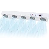 YUCHENGTECH Ionizing Air Blower Static Eliminator Anti Static Ionizer ESD Ionizer Anti Static Blower Multi-ESD Fan Suspended 110V(5-Fan)