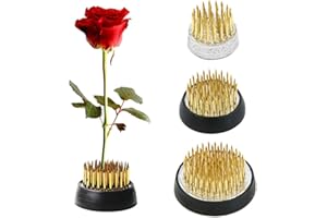 TONJIN 3PCS Flower Frog Holder/Round Flower Fixed Tools with Brass Needle,3 Sizes Flower Arrangement Pin for Garden Home Decoration(0.9inch 1.34inch 1.6inch)