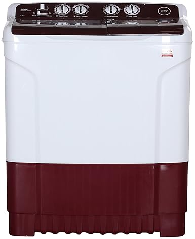 Godrej WS Edge 680 CT Semi-automatic Washing Machine (6.8 Kg, Wine red)