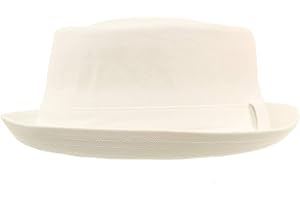 SK HAT SHOP Men's Everyday Cotton All Season Porkpie Boater Derby Fedora Sun Hat