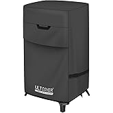ULTCOVER Waterproof Vertical Electric Smoker Cover 30 inch for Most Square Gas Propane BBQ Smokers Size Upto 19W x 17D x 35H inch, Black