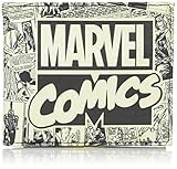 Marvel Men's Multi Vintage Character Slimfold Wallet in Tin Box, CHARACHER, One Size