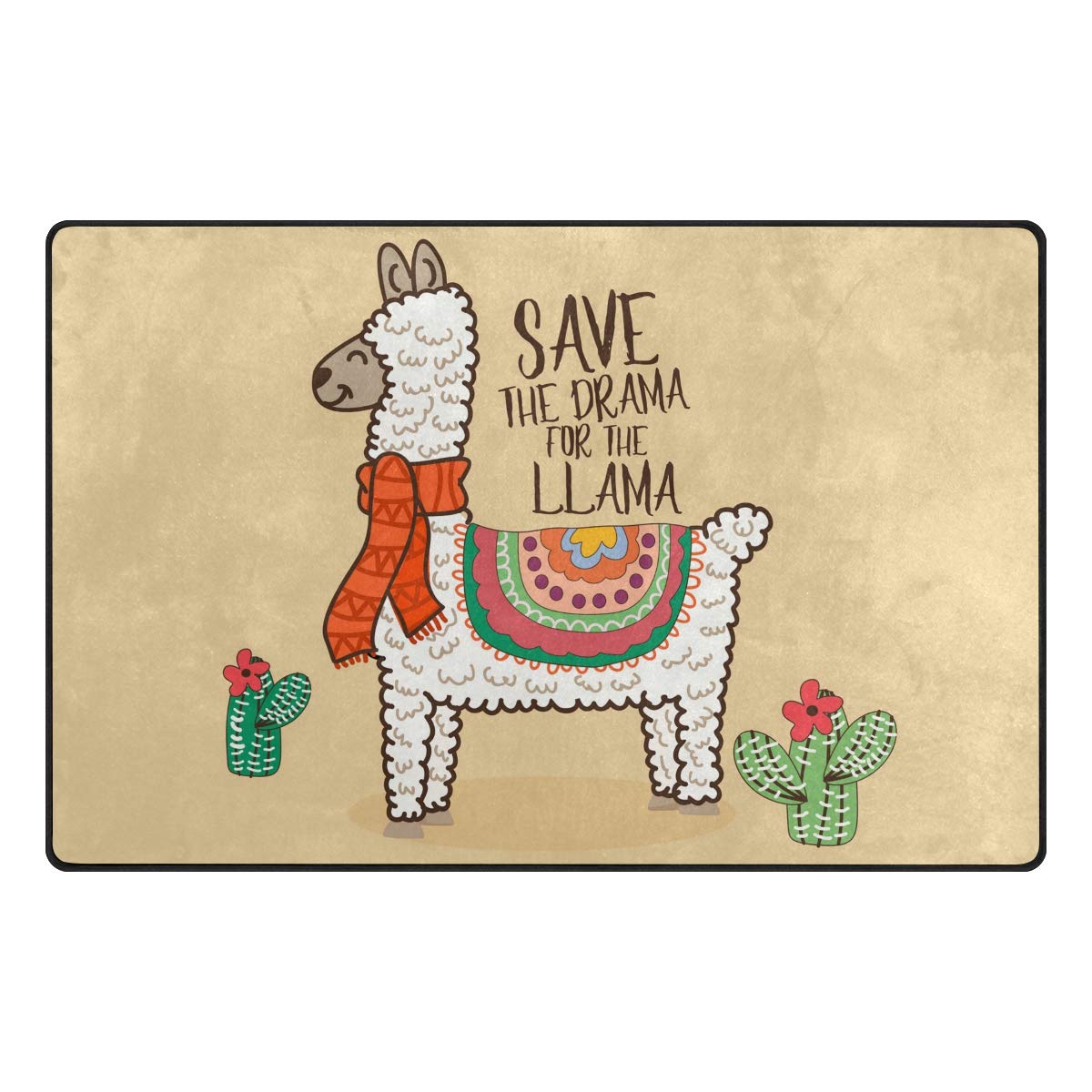 Llama Area Rugs Carpets for Sofa Living Room Bedroom Floor