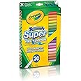 Crayola 588106 Washable Super Tips Markers, Assorted, 20/Set