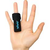 Vive Trigger Finger Splint &amp; Brace- for Middle, Index, Ring, Pinky &amp; Thumb | Finger Straightener &amp; Joint Support for Locked, Bent Fingers - Arthritis, Knuckle Stabilizer- Adjustable Aluminum, Day/Night