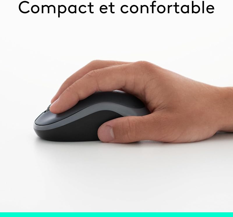 M185 Souris Sans Fil, 2.4 GHz avec Mini Récepteur USB